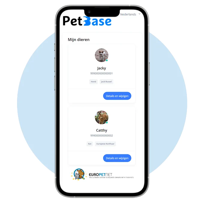 Register a pet