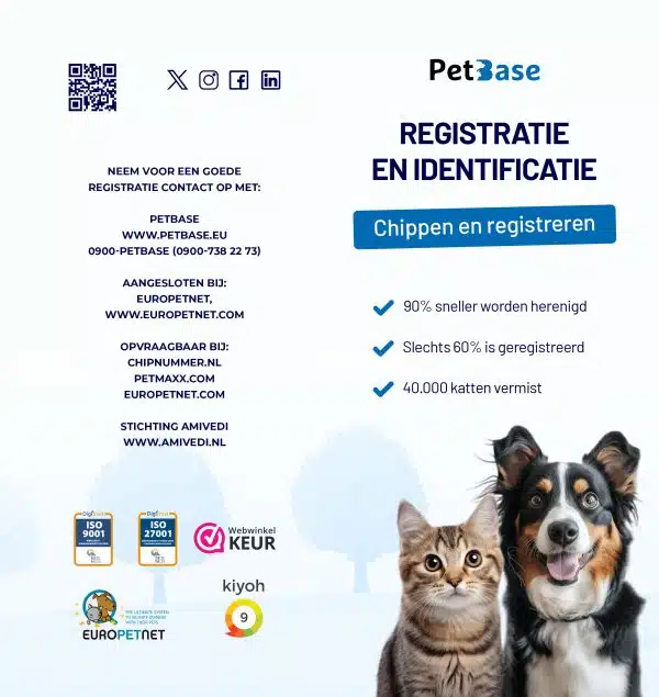 PetBase flyer registratie 100 stuks